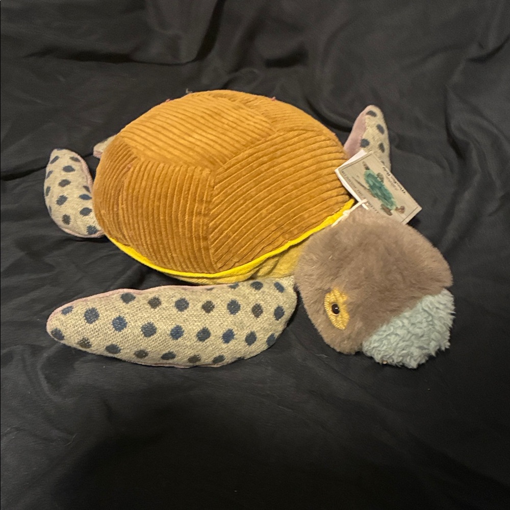Plush Turtle Stuffed Animal Toy - Brown and Gray